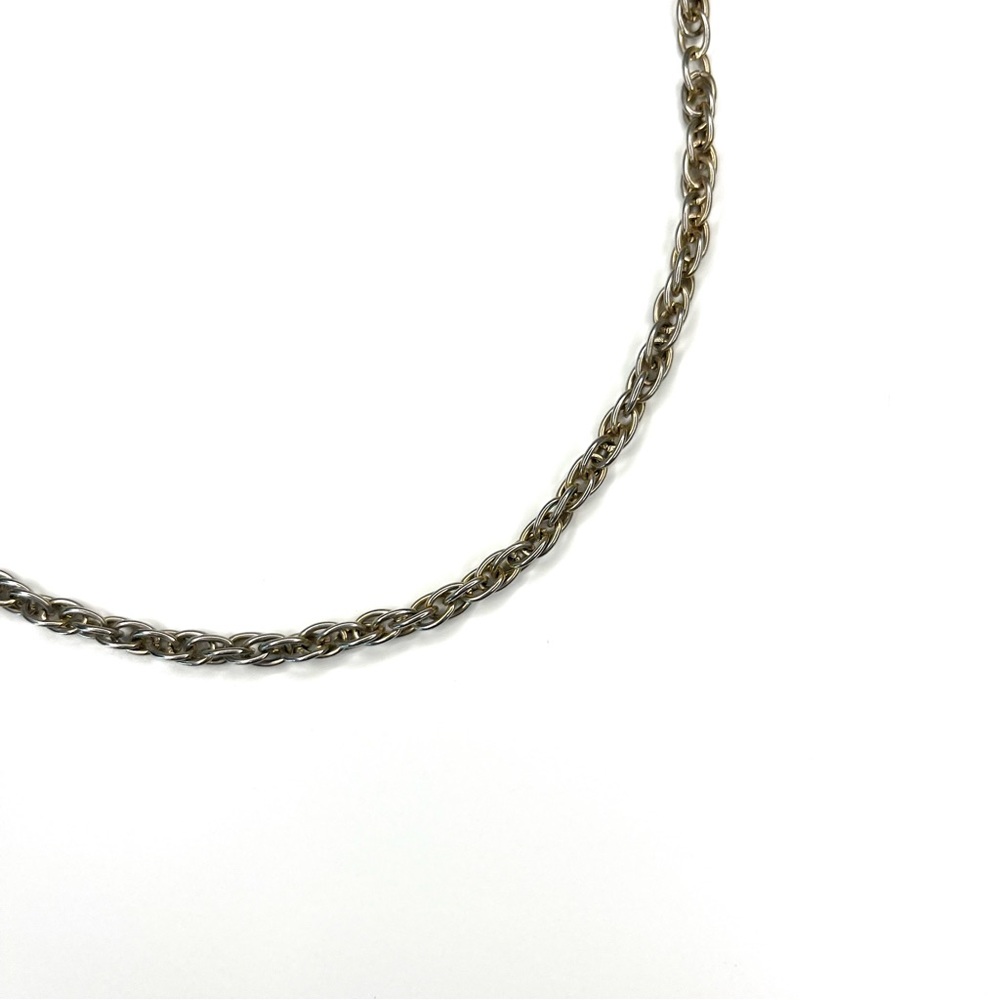 • the vtg gold & silver tone chain necklace